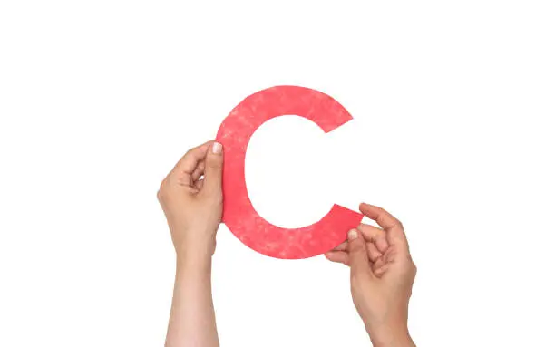 image of letter c in english