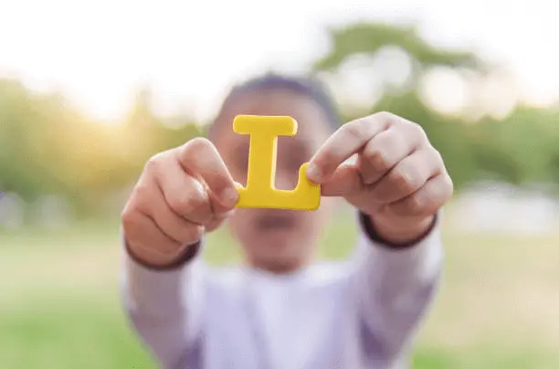 image of letter l in english