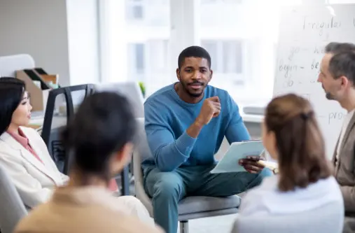 images of people learning about modal verbs